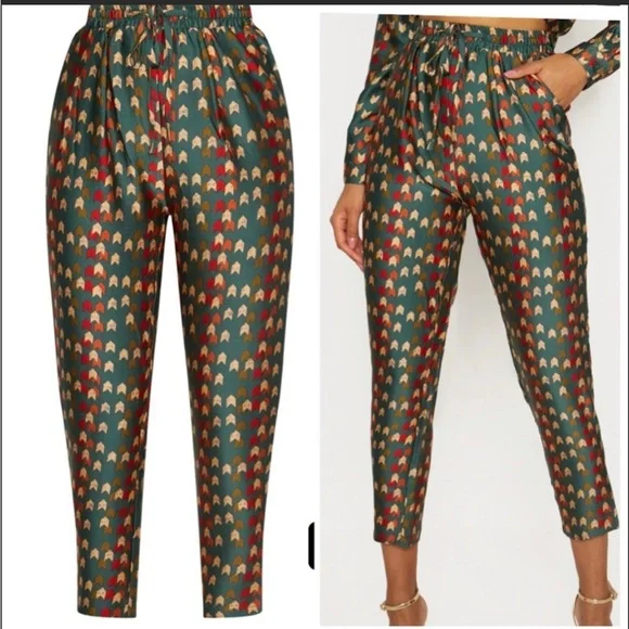 PrettyLittleThing | Pants & Jumpsuits | Prettylittle Thing New Green Cigarette  Trousers